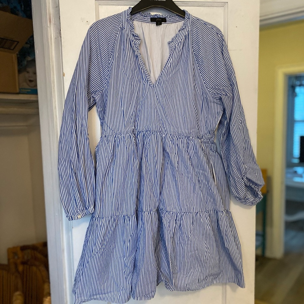 J Crew Striped Baby Doll Dress